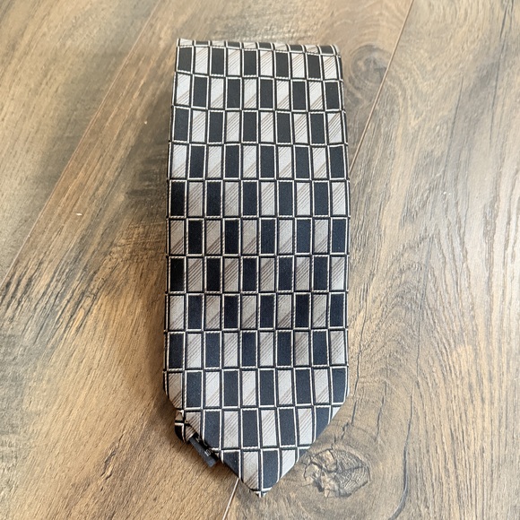 Joseph & Feiss Vintage 100% silk neck tie geometric natural fibers men accessory - Picture 8 of 8